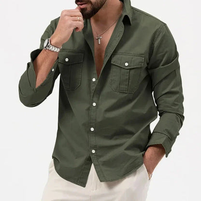 Graham | Men’s Summer Button-Up Shirt with Utility Pockets