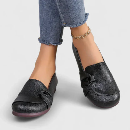Cadence | Women’s Elegant Bow Detail Slip On Flats