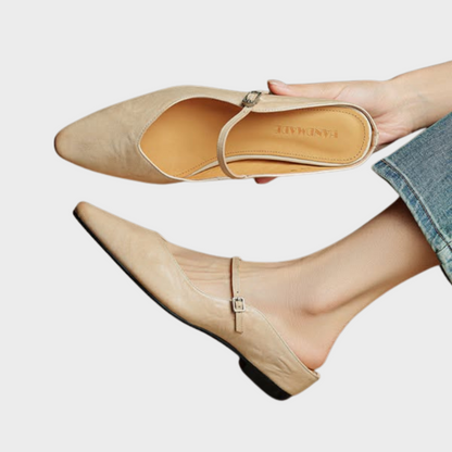 Corinne | Women’s Genuine Leather Slip-On Orthopedic Mules