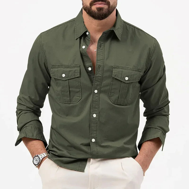Graham | Men’s Summer Button-Up Shirt with Utility Pockets