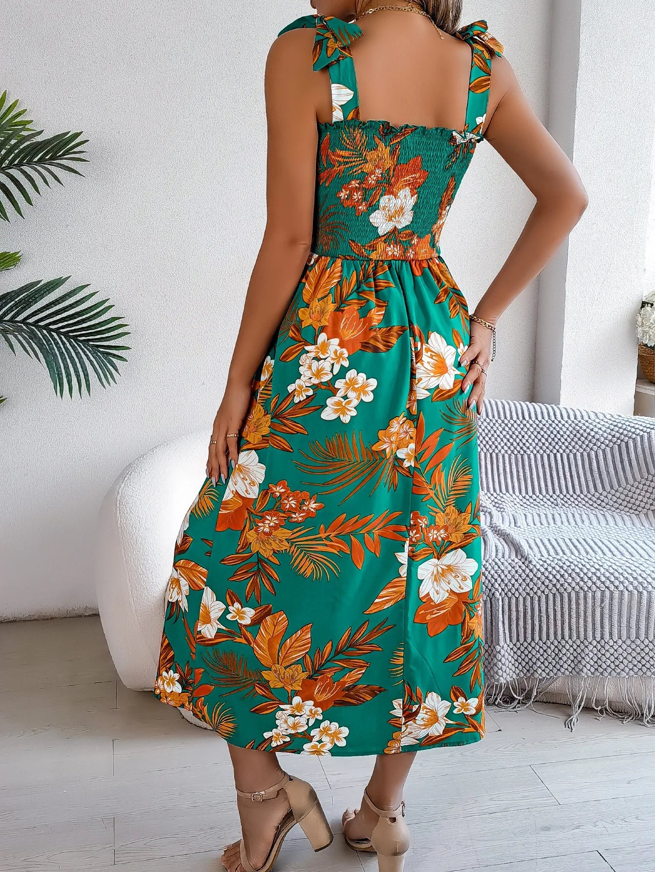 Brianna | Women’s Floral Spring  Dress with Flowy Fit