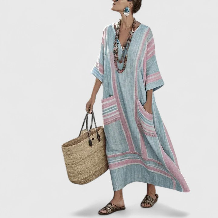 April | Women’s Elegant Bohemian Maxi Dress