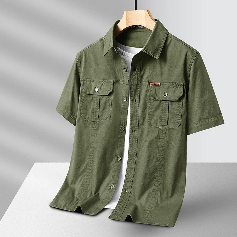 Theo | Men’s Spliced Corduroy Button-Up Top