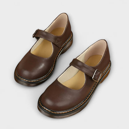 Mary | Women’s Buckle Strap Flats