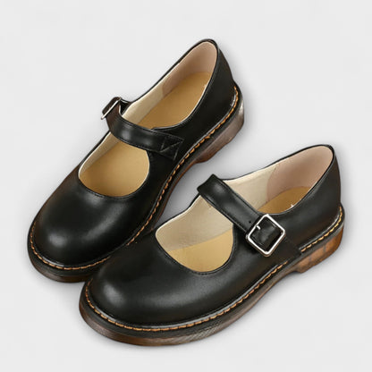 Mary | Women’s Buckle Strap Flats