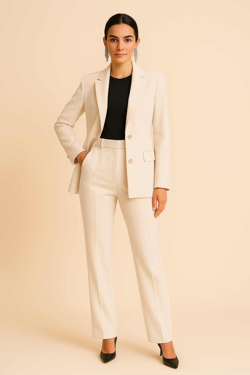 Esmarae | Women’s Tailored Blazer Pants Set