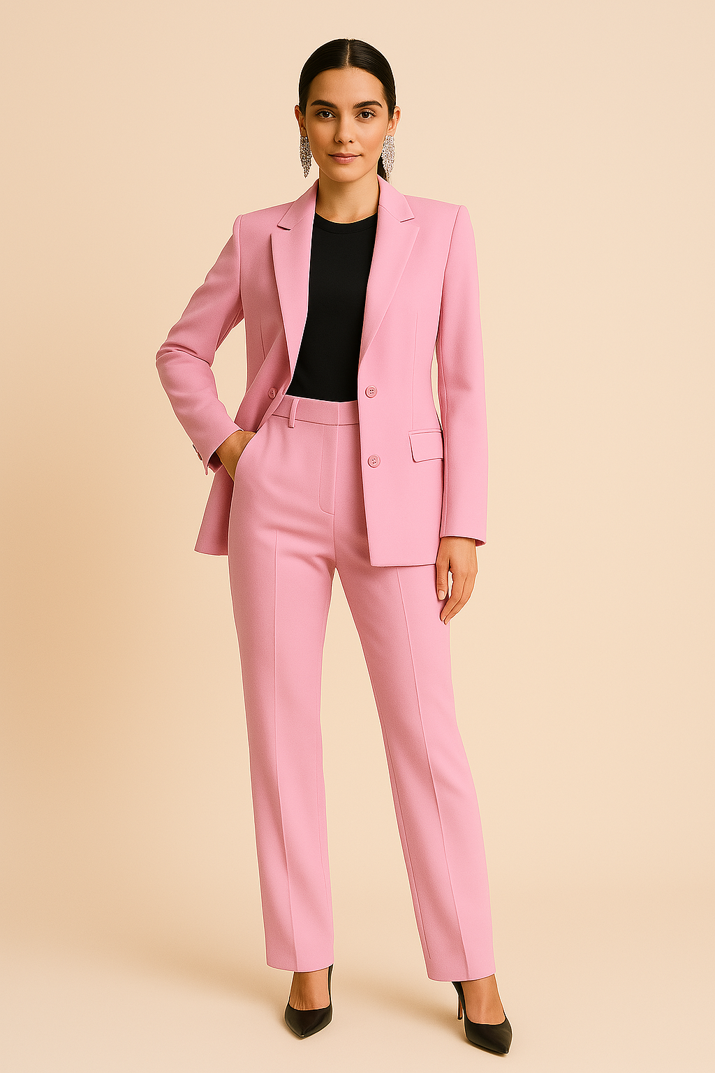 Esmarae | Women’s Tailored Blazer Pants Set