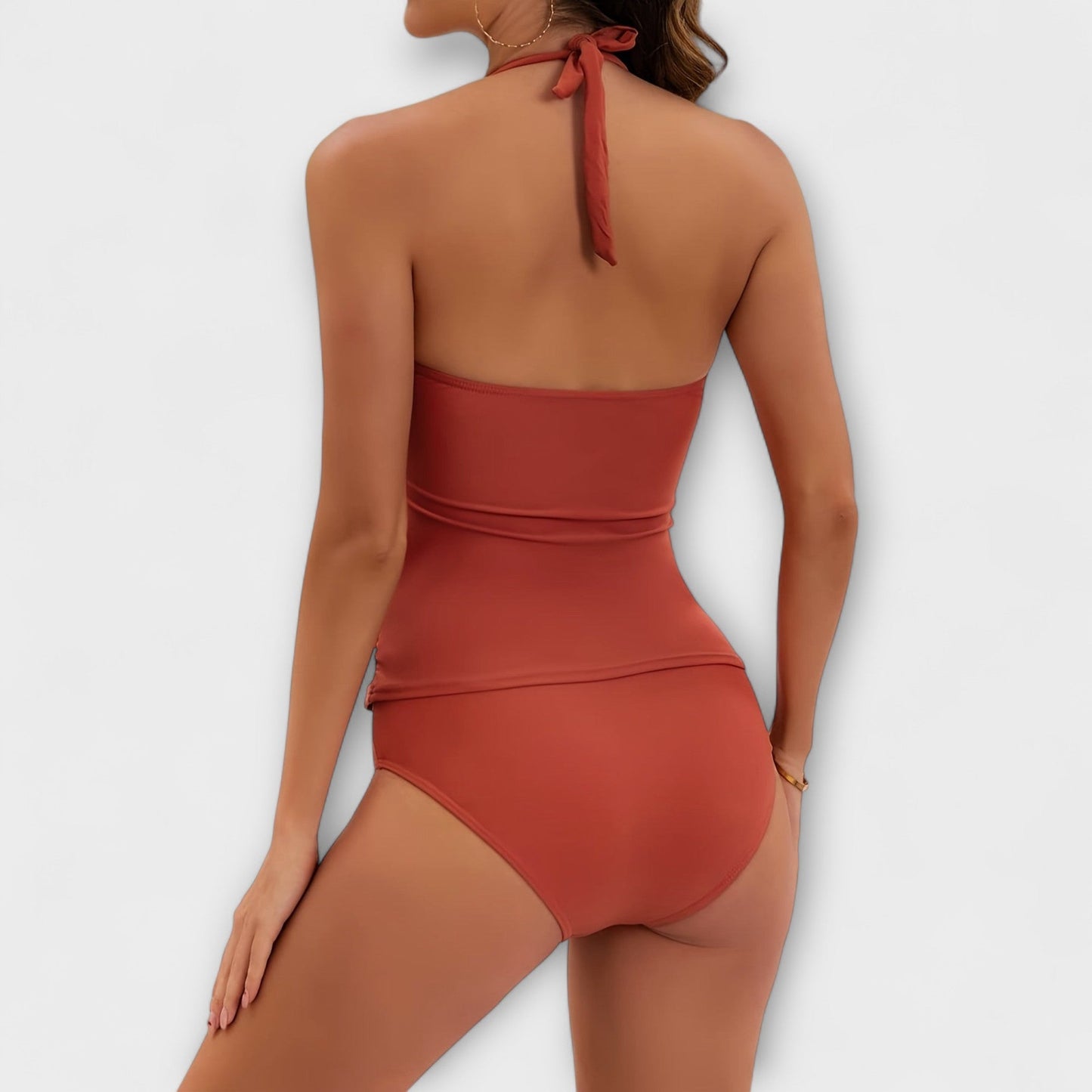 Briar | Women’s Solid Halter One Piece Swimsuit
