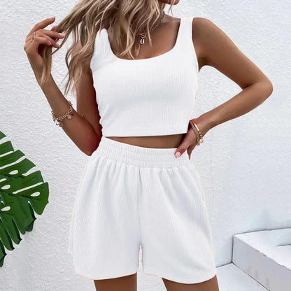 Tahlulah | Women’s High-Waist Lounge Shorts Set