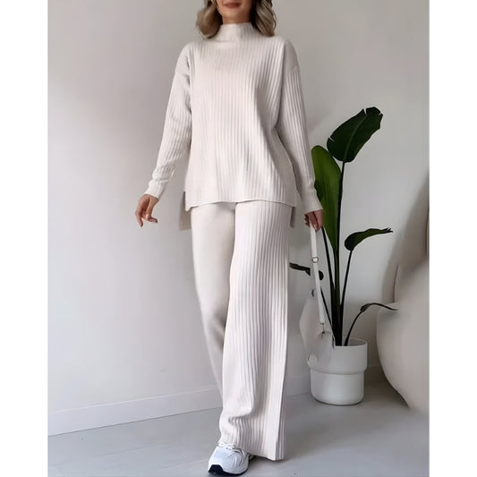 Beatrice | Women’s Two-Piece Rib Knit Lounge Set