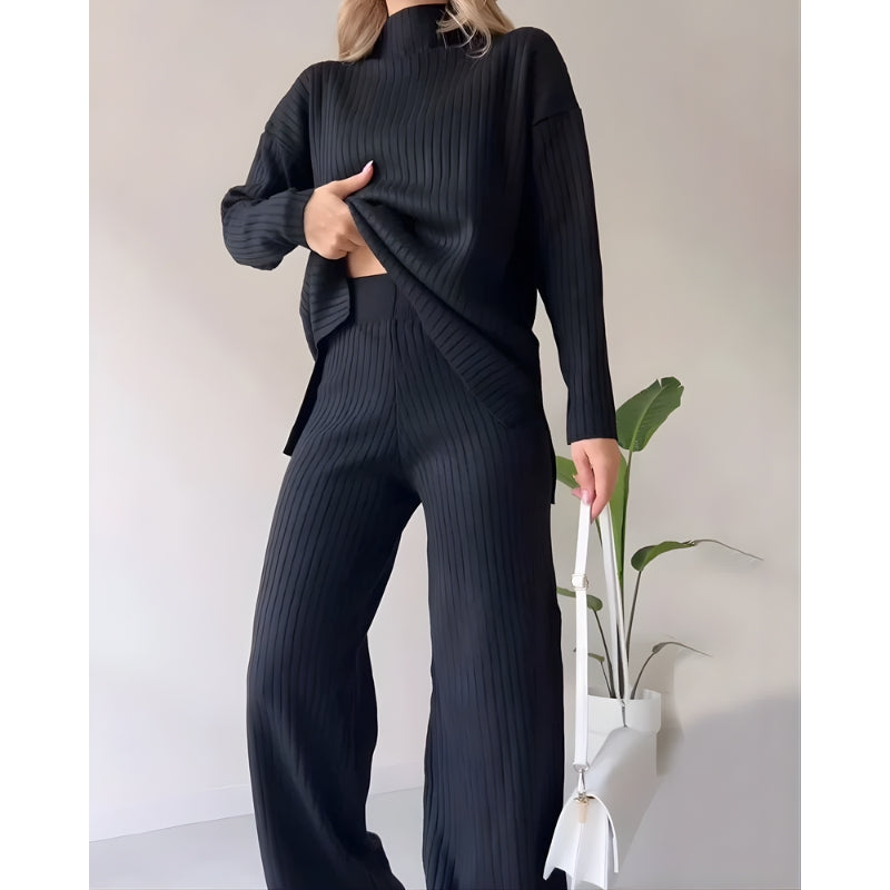 Beatrice | Women’s Two-Piece Rib Knit Lounge Set