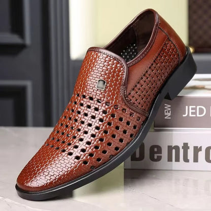 Franklin | Men’s Woven Leather Loafers