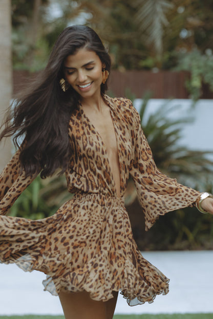 Sorella | Women’s Summer Long Sleeve Mini Dress