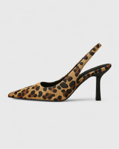Roselyn | Women’s Elegant Leopard Slingback Heels