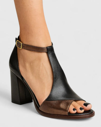 Celine | Women’s Modern Mesh Panel Block Heels