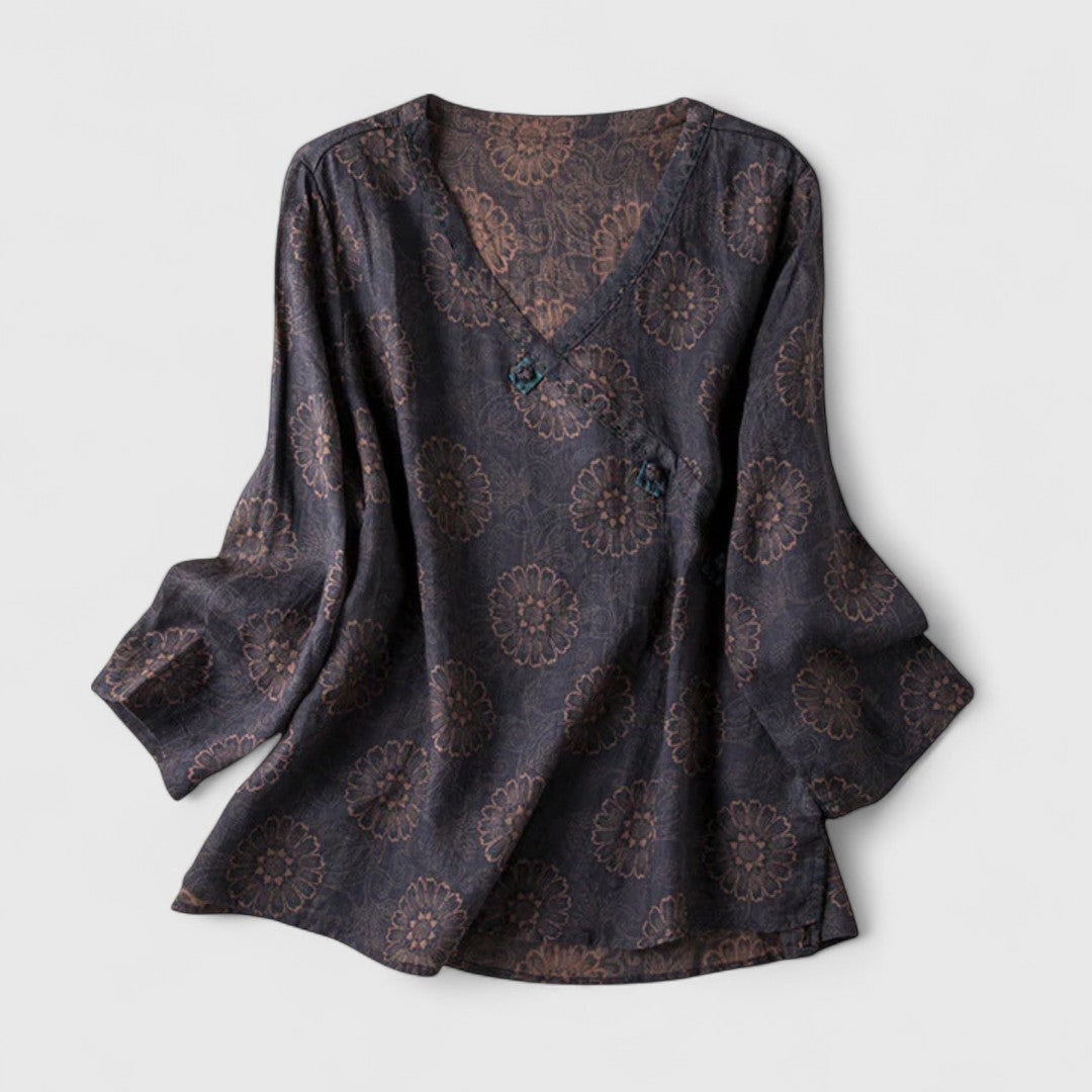 Delaney | Women’s Floral Long Sleeve Blouse