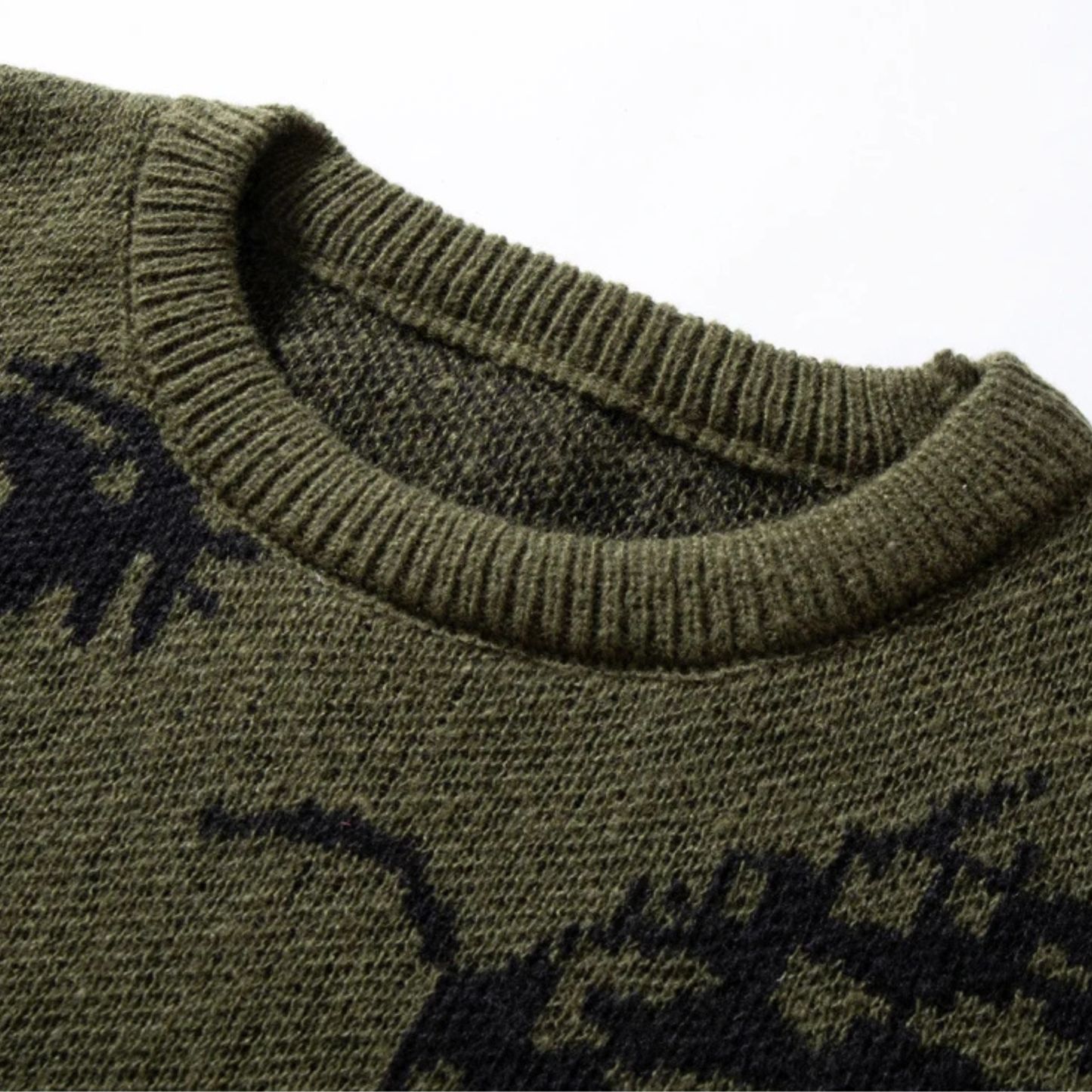 Caleb | Men’s Graphic Eye Knit Spring Sweater