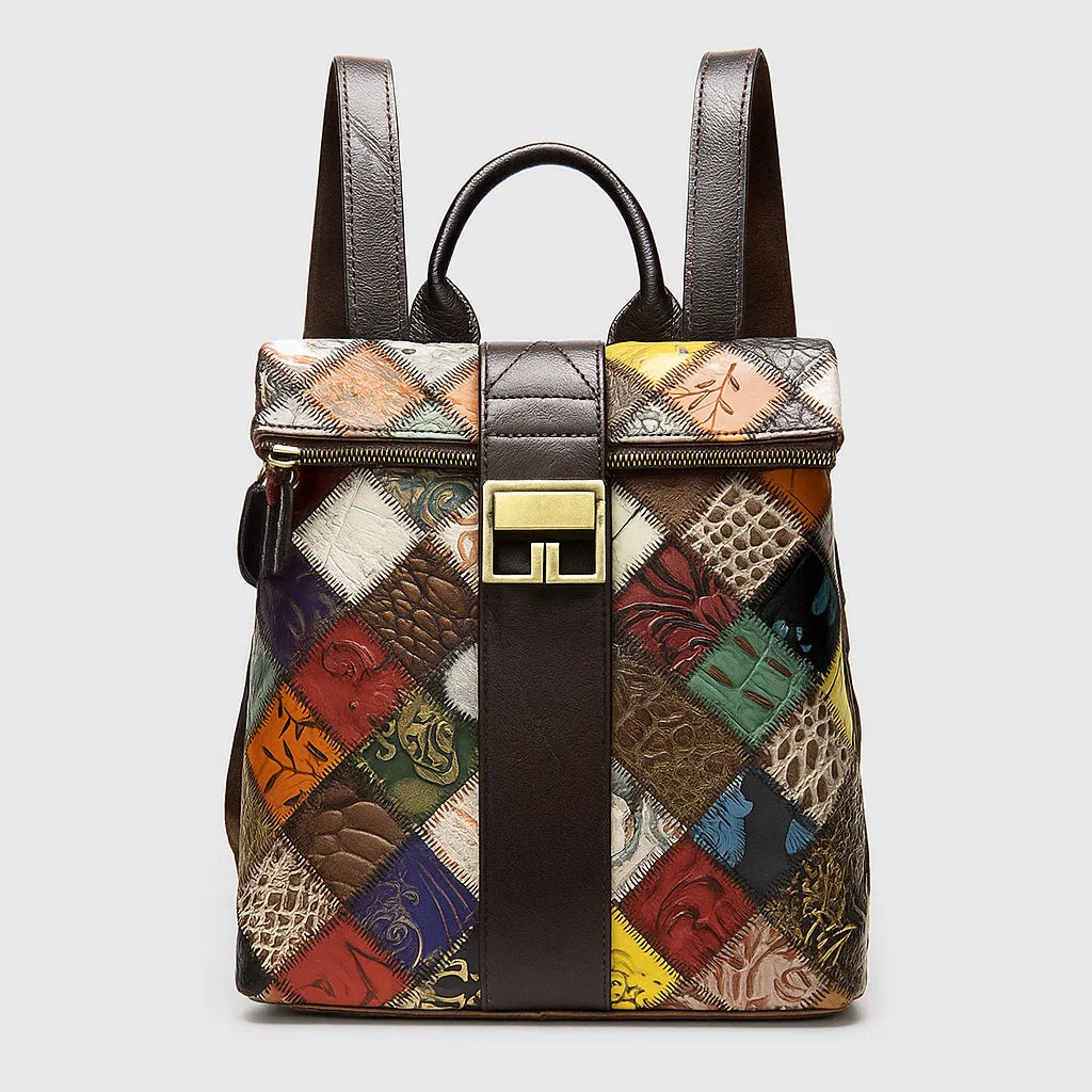 Véralys | Sac à Dos Patchwork Style Vintage