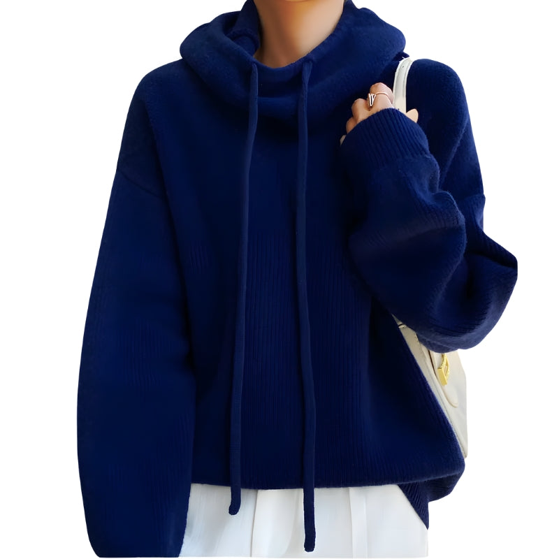 Jessica | Women’s Cowl Neck Knit Hoodie