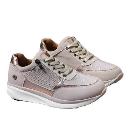 Maribel | Women’s Lace-Up Shoes with Side Zip