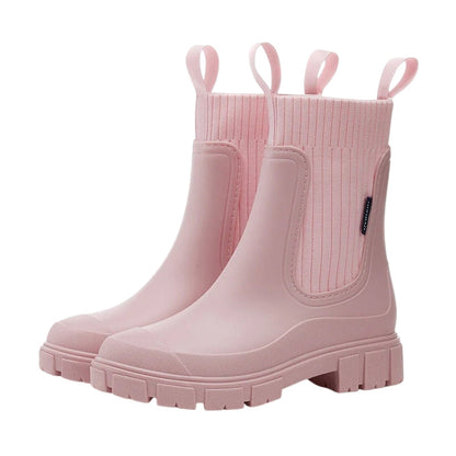 Marlette | Women’s Ribbed Mid-Calf Pull-On Boots