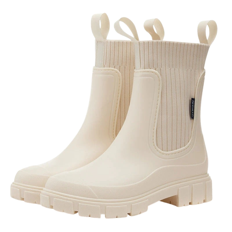 Marlette | Women’s Ribbed Mid-Calf Pull-On Boots