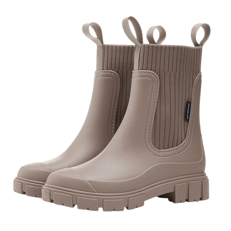 Marlette | Women’s Ribbed Mid-Calf Pull-On Boots