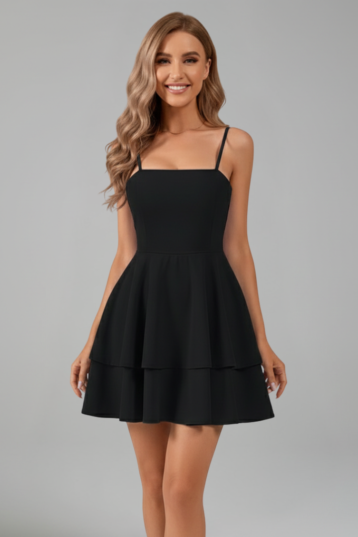 Talia | Women’s Spaghetti Strap Fit and Flare Mini Dress