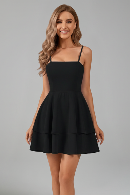 Talia | Women’s Spaghetti Strap Fit and Flare Mini Dress