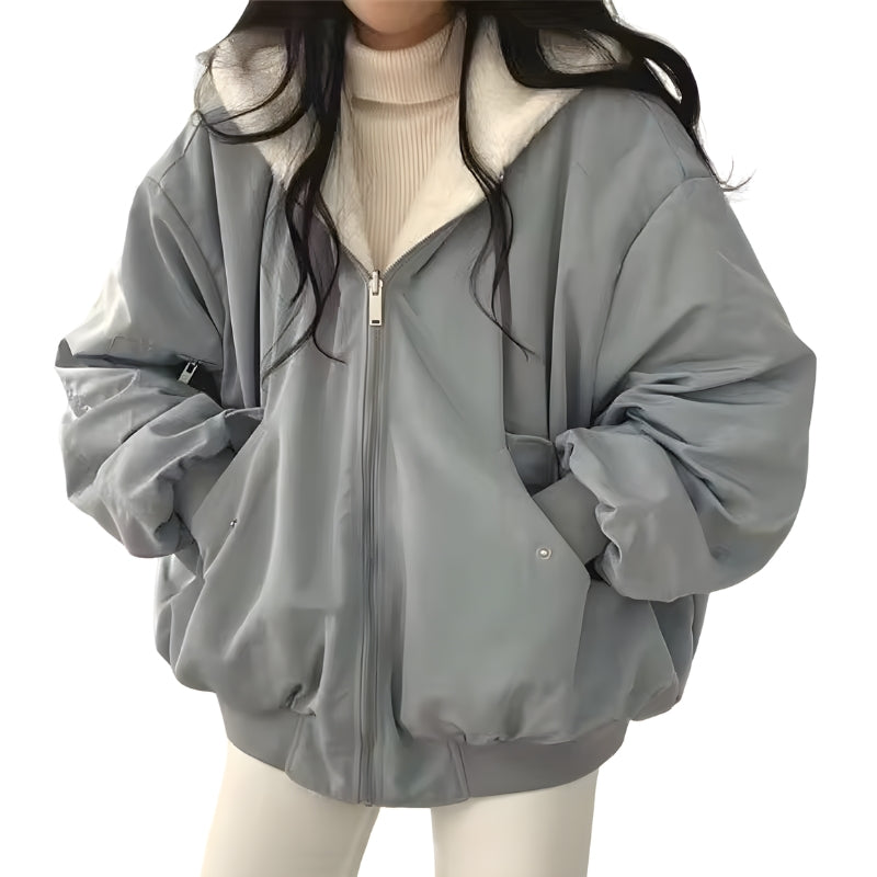 Ella | Women’s Oversized Zip Jacket with Cozy Lined Interior