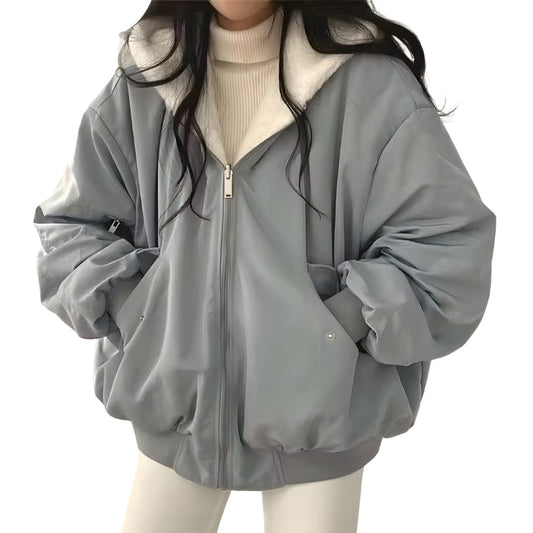 Ella | Women’s Oversized Zip Jacket with Cozy Lined Interior