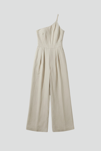 Everly | Women’s One Shoulder Wide Leg Jumpsuit