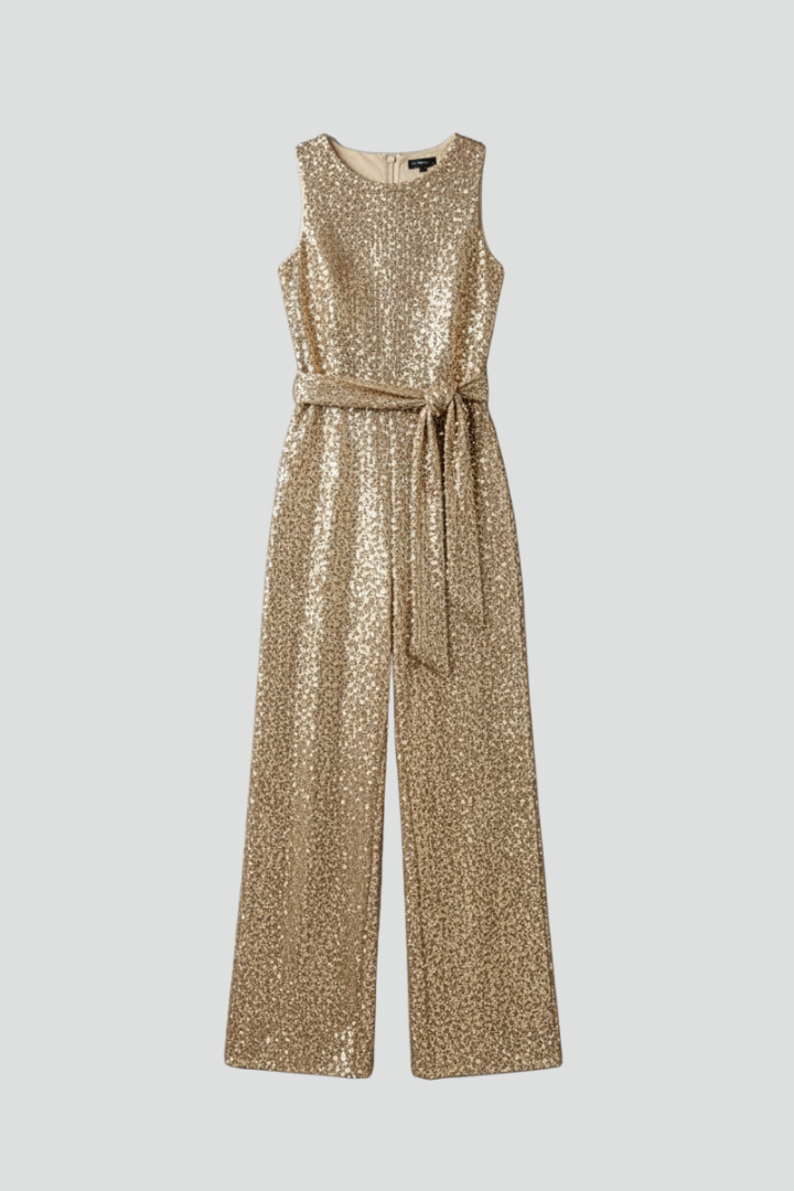Arielle | Women’s Sequin Straight-Leg Evening Jumpsuit