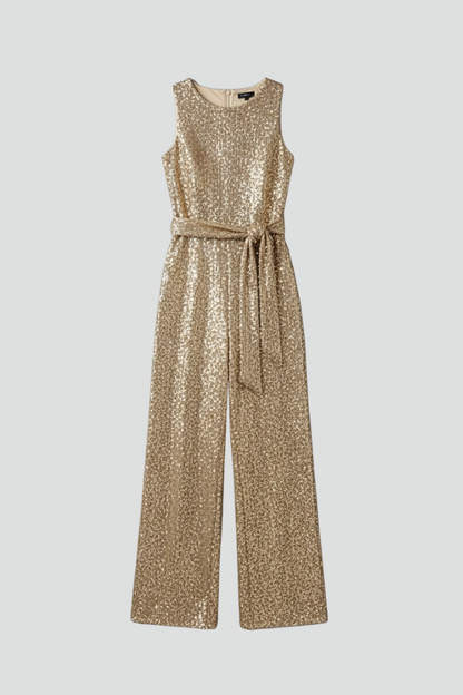 Arielle | Women’s Sequin Straight-Leg Evening Jumpsuit