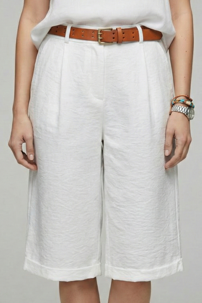 Kim | Women’s High Waist Tailored Casual Shorts