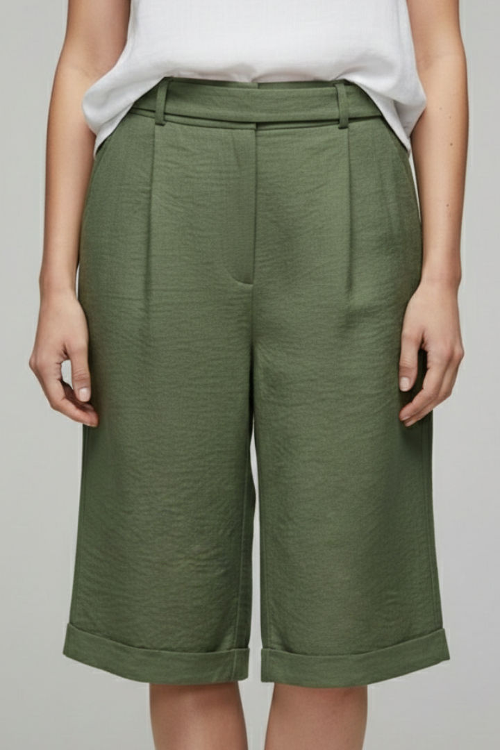 Kim | Women’s High Waist Tailored Casual Shorts