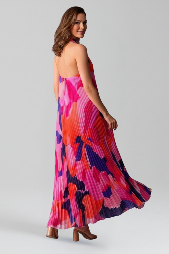 Jessica | Women’s Pleated Sleeveless Maxi Dress