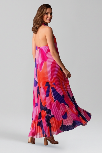 Jessica | Women’s Pleated Sleeveless Maxi Dress