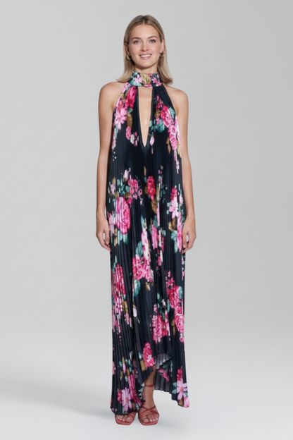 Jessica | Women’s Pleated Sleeveless Maxi Dress