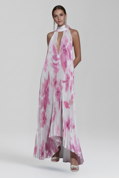 Jessica | Women’s Pleated Sleeveless Maxi Dress