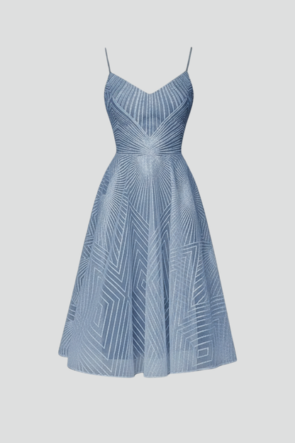 Elodie | Women’s Spaghetti Strap A-Line Midi Dress