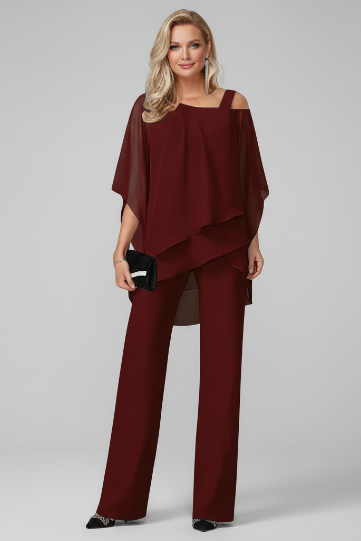 Harlow | Women’s Off Shoulder Flowing Wide Leg Jumpsuit