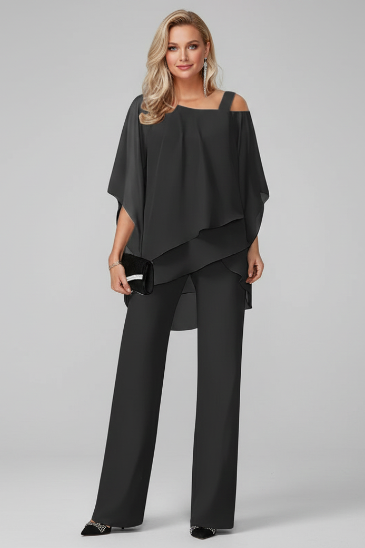Harlow | Women’s Off Shoulder Flowing Wide Leg Jumpsuit