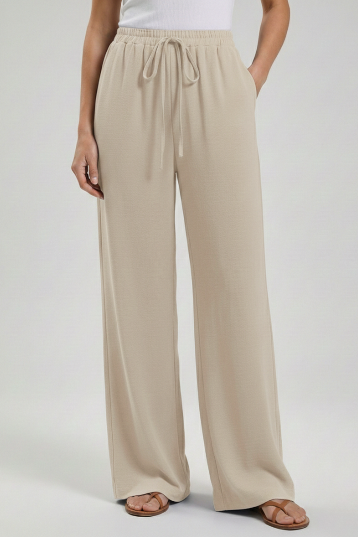 Bexley | Women’s Drawstring Palazzo Pants with Side Pockets