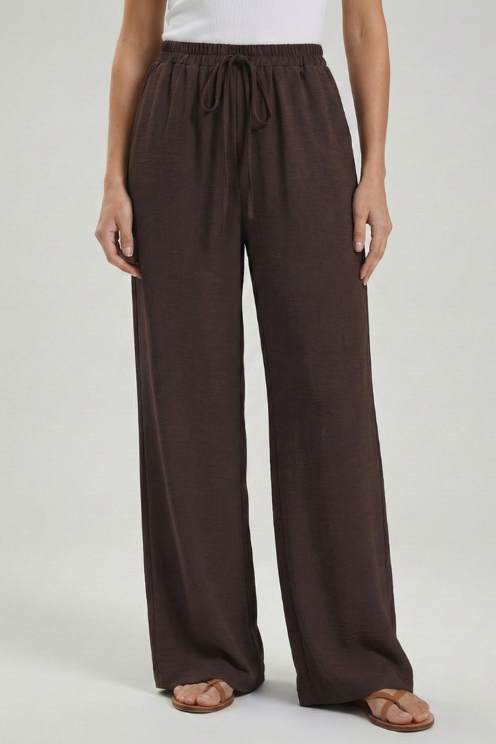 Bexley | Women’s Drawstring Palazzo Pants with Side Pockets