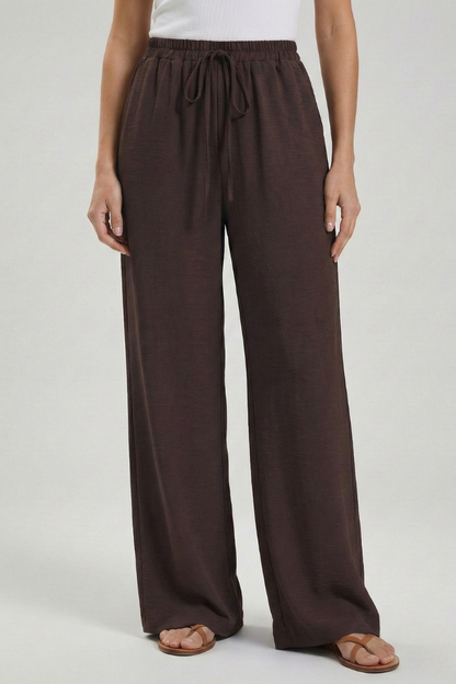 Bexley | Women’s Drawstring Palazzo Pants with Side Pockets