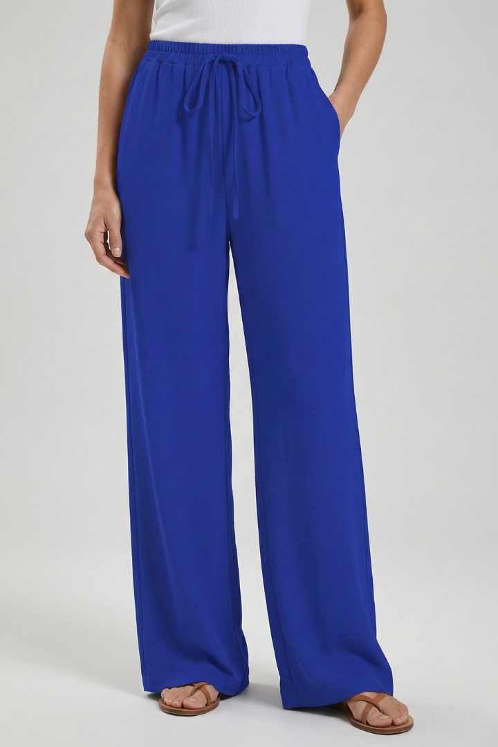 Bexley | Women’s Drawstring Palazzo Pants with Side Pockets