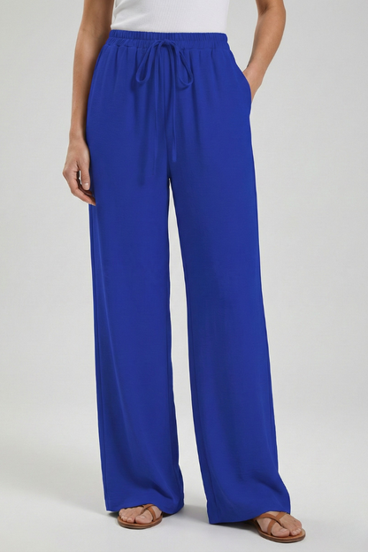 Bexley | Women’s Drawstring Palazzo Pants with Side Pockets