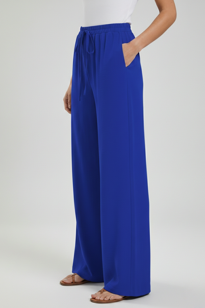 Bexley | Women’s Drawstring Palazzo Pants with Side Pockets