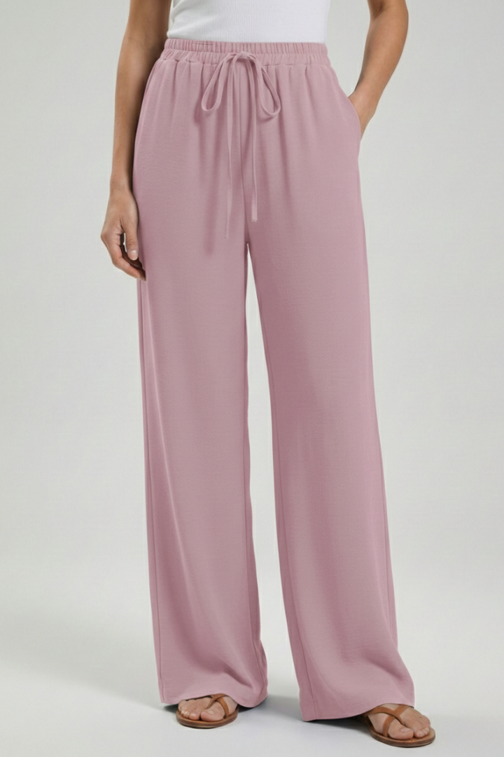 Bexley | Women’s Drawstring Palazzo Pants with Side Pockets
